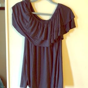 Flowy off the shoulder black dress!